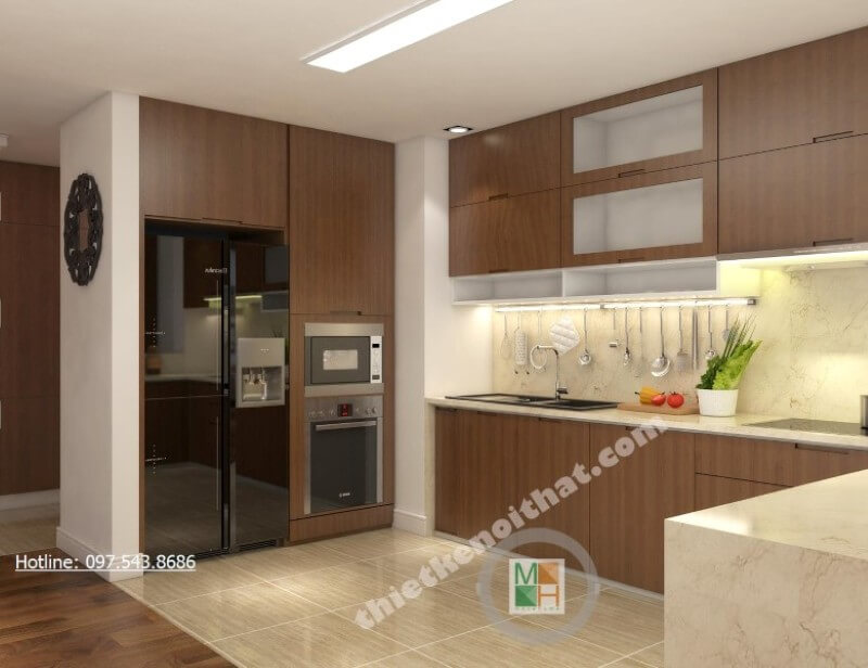Thiết kế phòng bếp chung cư theo phong cách hiện đại Xu hướng thiết kế phòng bếp đẹp và sang trọng
