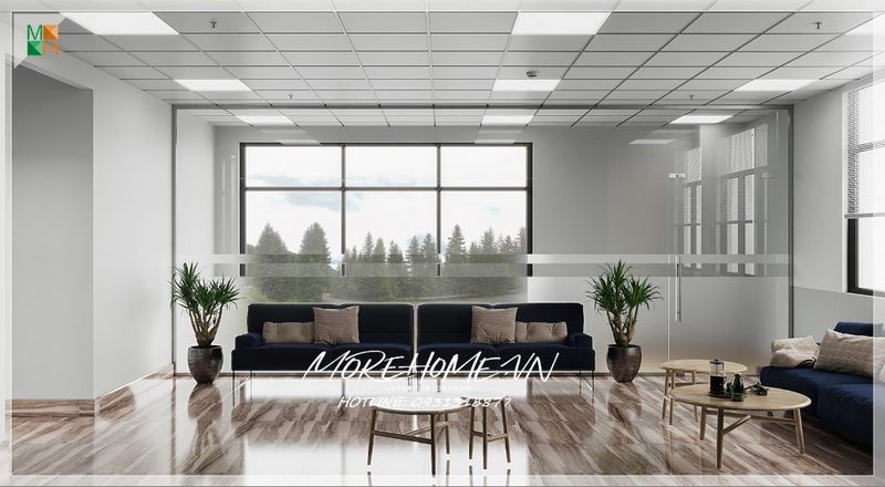Ấn tượng với phong cách thiết kế và cách bài trí nội thất văn phòng làm việc hợp lý, bắt mắt.